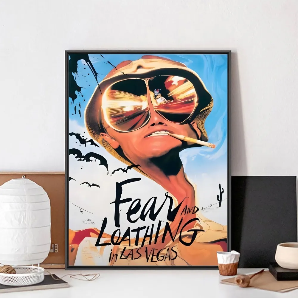 Fear and Loathing In Las Vegas Movie Poster No Framed Kraft Club Bar Paper Vintage Wall Art Painting Bedroom Study Stickers