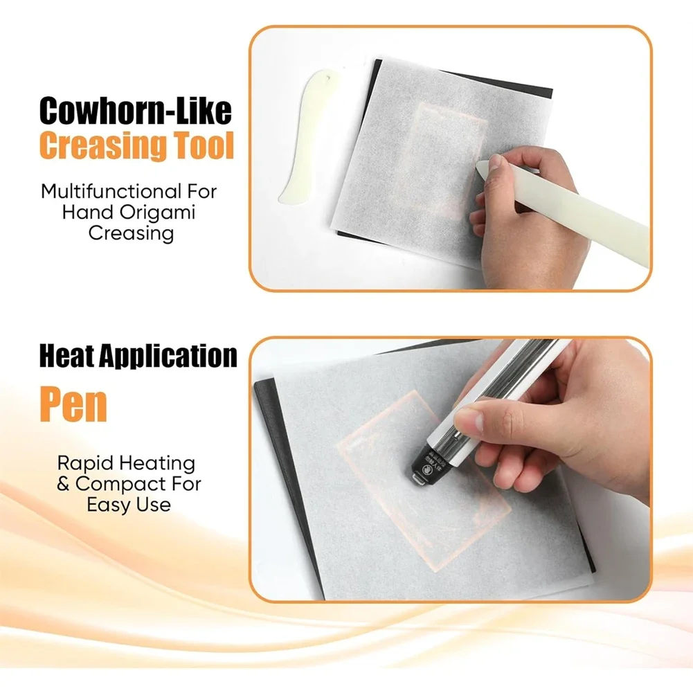 AA63 HOT Card Grading Prep& Centering Care Tools, Thermal Pen(USB), Heat Paper Included In Trading Card Flattening& Cleaning Kit