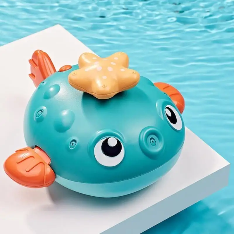 

F62D 1Set Electric Bath Toy Water Playing Cartoon Toy Bathing Accessories