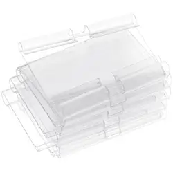 50PCS Clear Plastic Label Holders for Wire Shelf Retail Price Label Basket Bin Clip On Labels for Store Shop Supermarket