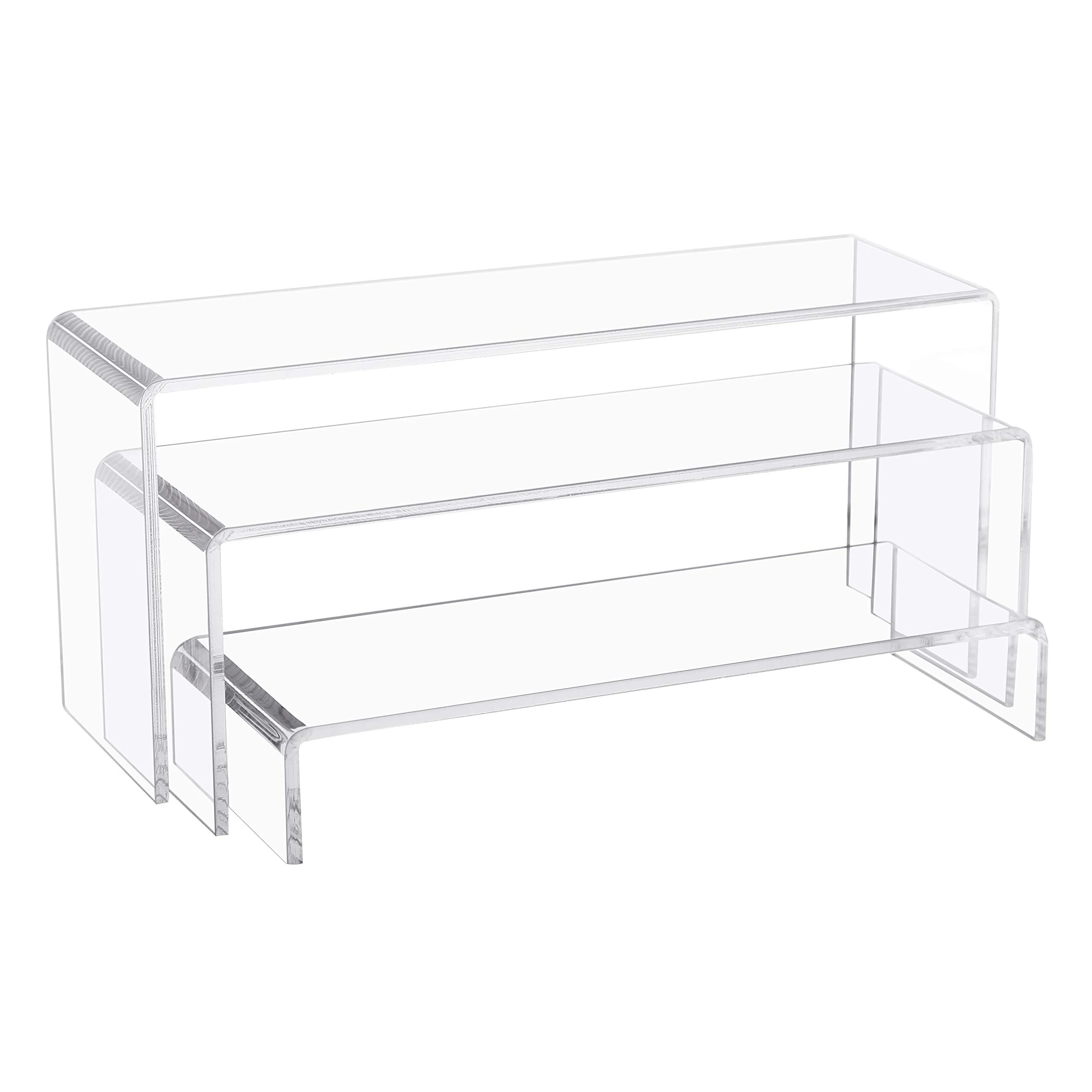 

Clear Acrylic Risers Display Stands, Risers for Collectibles Stand, Party Cake Dessert Holder, Flplay Stand for Organize Figures