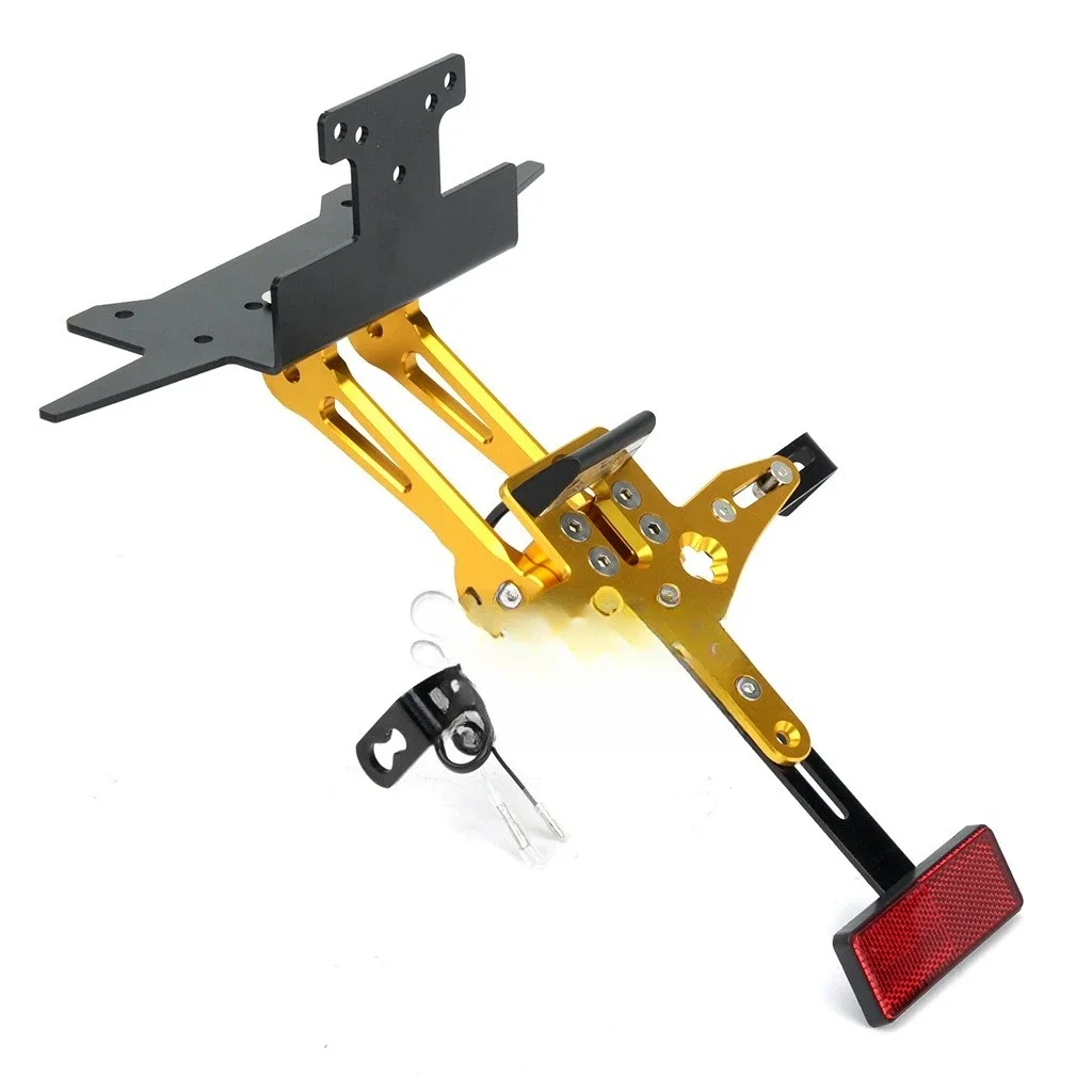 Applicable to 2017-2024 Yamaha xmax300 motorcycle modified cnc short tail license plate frame with