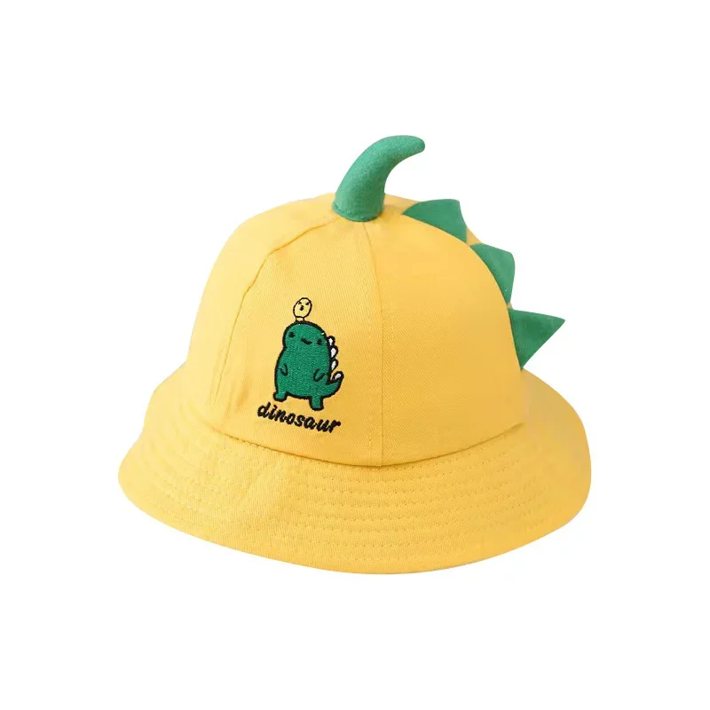 Sombrero de pescador de dibujos animados para niños, sombrero de lengua de pato, Tigre, dinosaurio, Panda, 0 a 5 años, primavera Y otoño, gorra de