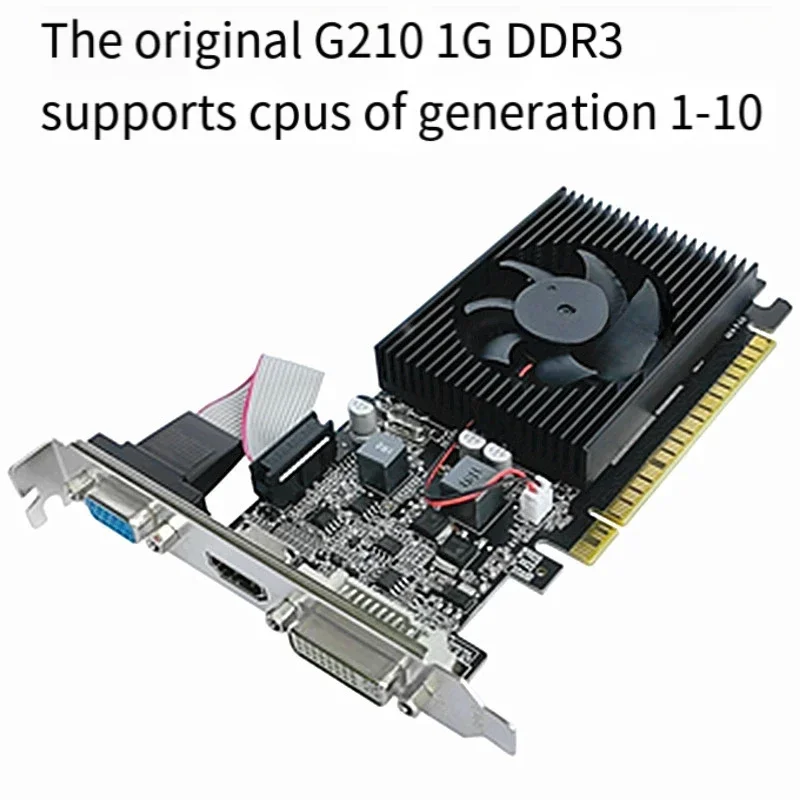 New GT730 4g 740 2G DDR3 small chassis bright computer graphics card 610 210 1G knife card half height