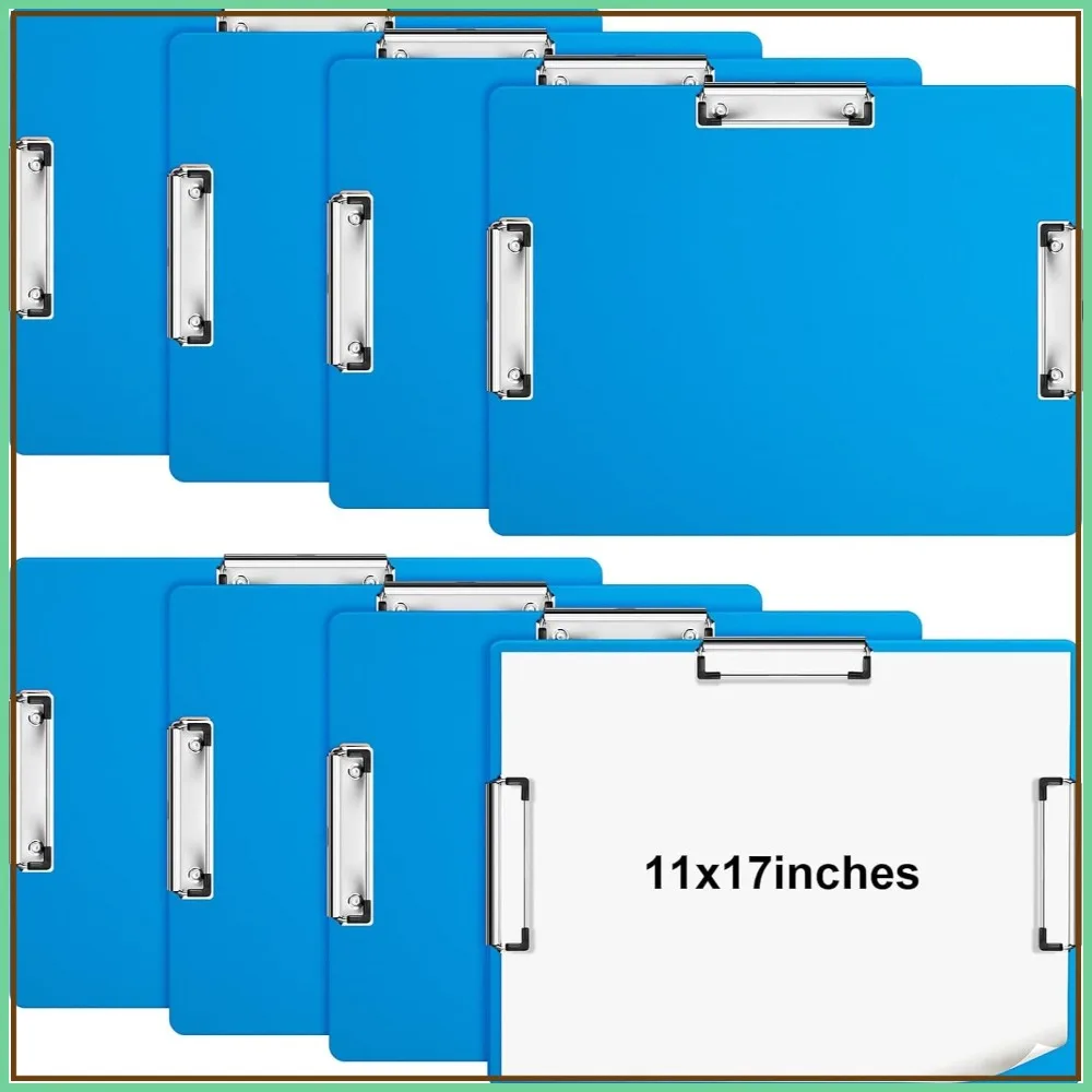 

8 Pcs 11x17 Clipboard Extra Large Horizontal Drawing Board Blue for Art Sketching School Office