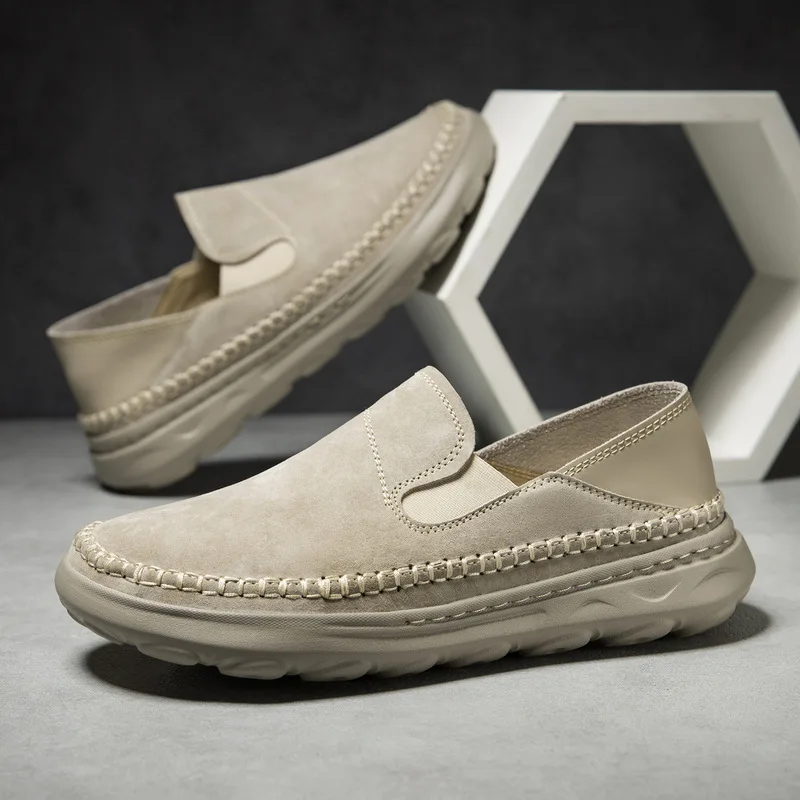 Top-layer genuine leather men's shoes, low-top casual shoes, Martin boots, large size men's shoes