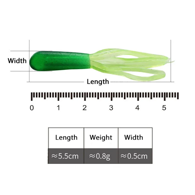 10PCS/lot 5.5cm Artificial Soft Rubber Bait Fishing Lure Jig Wobbler Soft Worm Carp Jighead Fishing Bait Silicone Swimbait Pesca