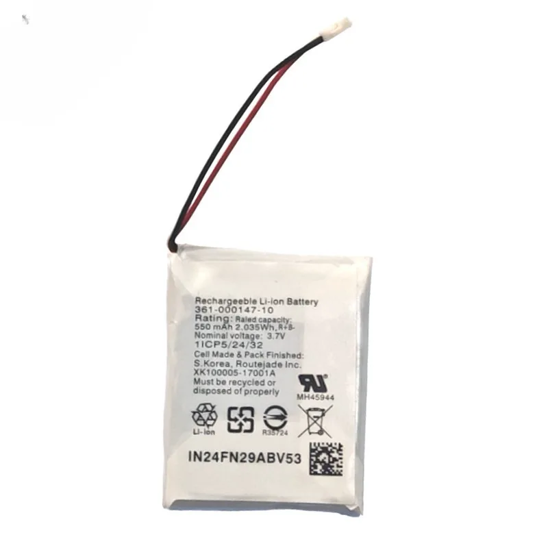 Alternative battery 361-00147-10 3.7V 550MAH for 7X Fitness Watch High Quality
