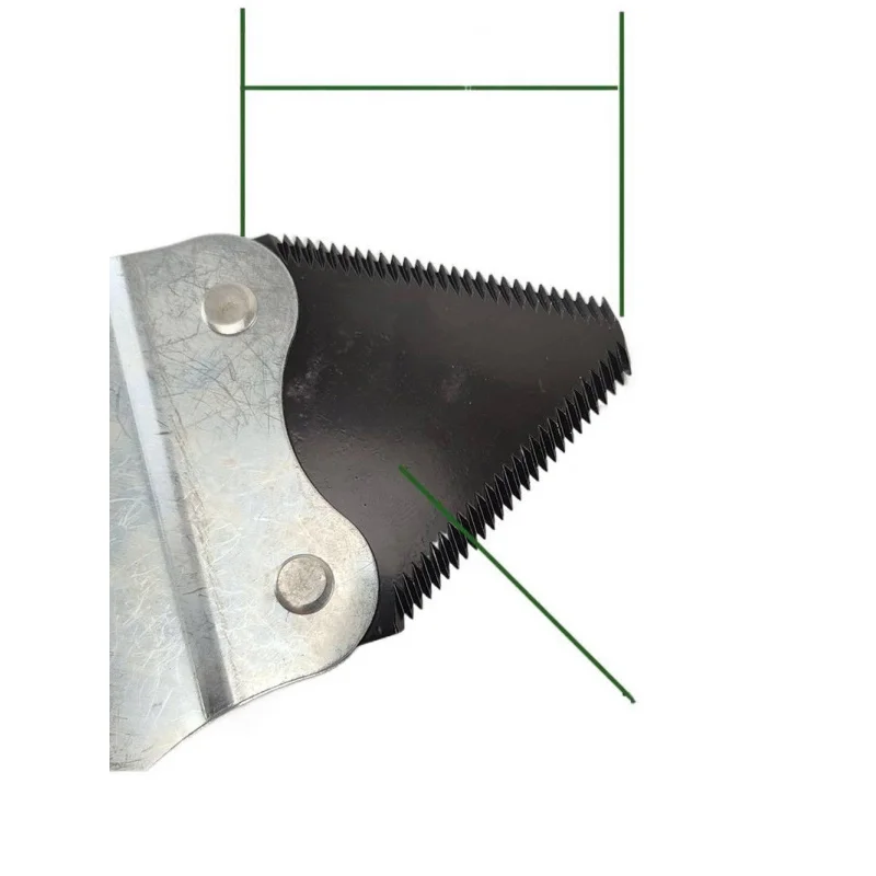 刈払機、芝刈り機、鋸歯状刃付き 3 枚刃、ブラック アクセサリー用