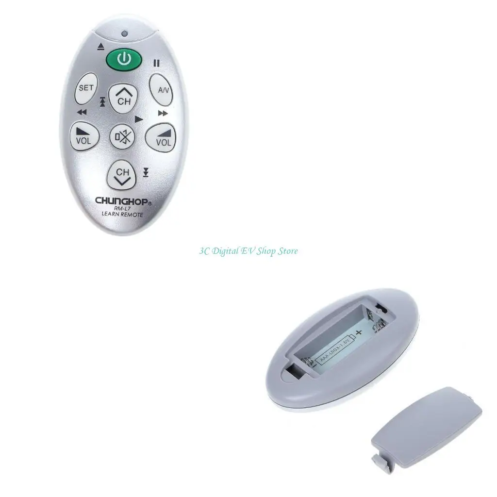 

E74D RM-L7 ИК-обучаемый пульт дистанционного управления с 7 клавишами для DVD VCD VCR CBL SAT