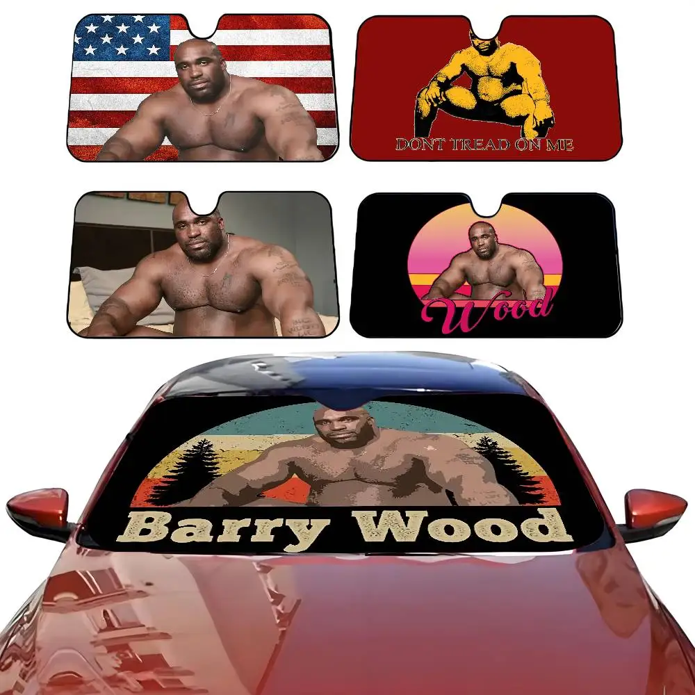 

Funny Barry Wood Cool Car SunShade Windshield Anti-UV Protection Front Sun Shade Cooling Protector for Vehicle Interior