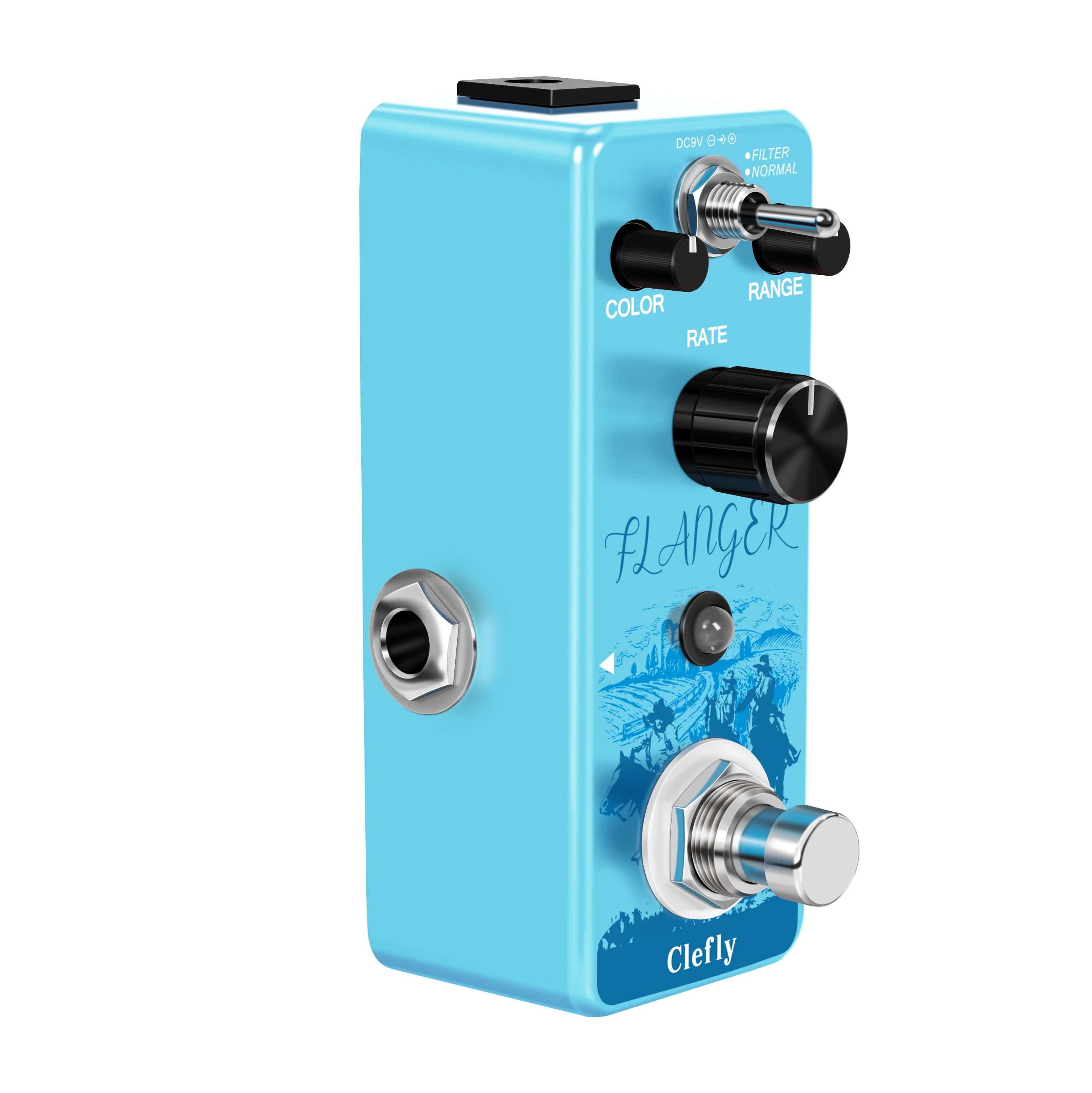 Clefly  Analog Flanger Guitar Effect Pedal with Static Filtering True Bypass Flanger Pedal Guitar Accessories  LEF-312