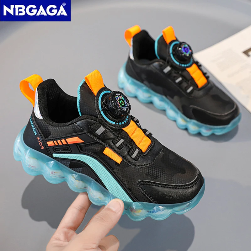 Four Season Kid Boys Sneakers Walking Comfortable Casual Shoes Sport Leather Children Girls Shoes Outdoor Running Shoes