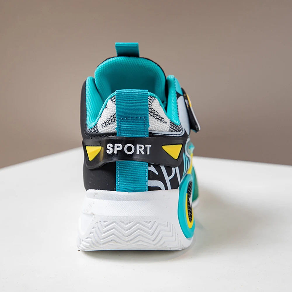 트렌드 패션 십대 어린이 스니커즈 PU 가죽 남아 여아 러닝화 인체공학적 소프트솔 아동 스포츠화