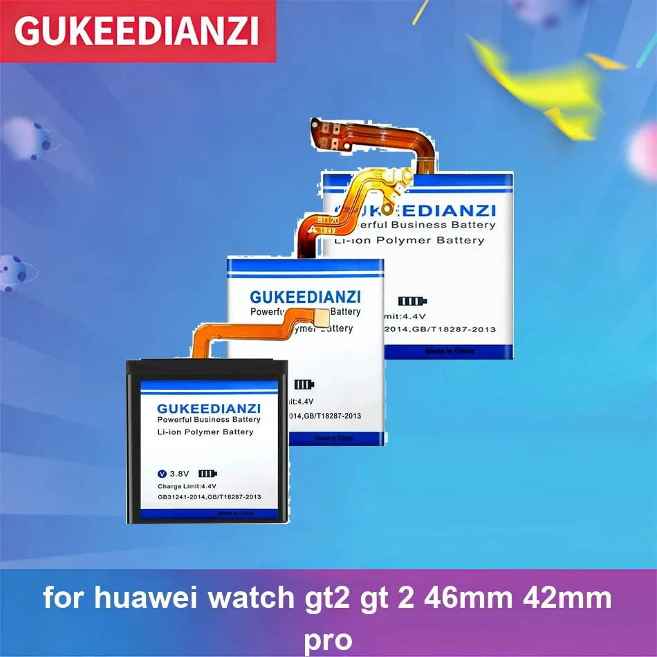 Батарея для часов Huawei Watch GT2 GT 2 46MM 42MM Pro, безопасная, HB532729ECW HB472023ECW HB532729EFW, 550-800 мАч