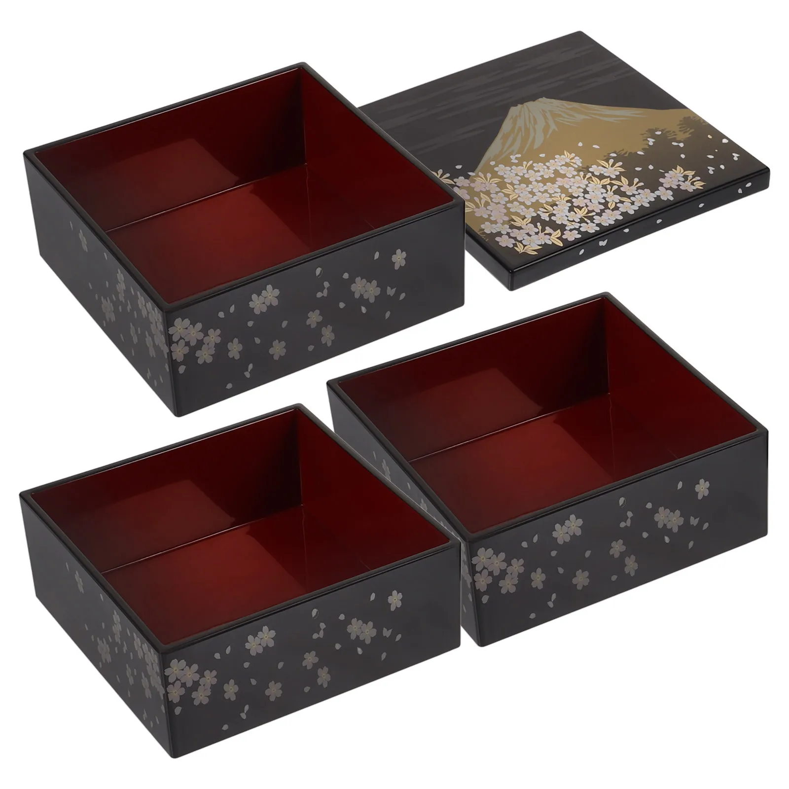 

Japanese Sushi Box Medium Size Traditional Bento Case Portable Food Container For Snacks Sushi Desert Lunch Bento Case