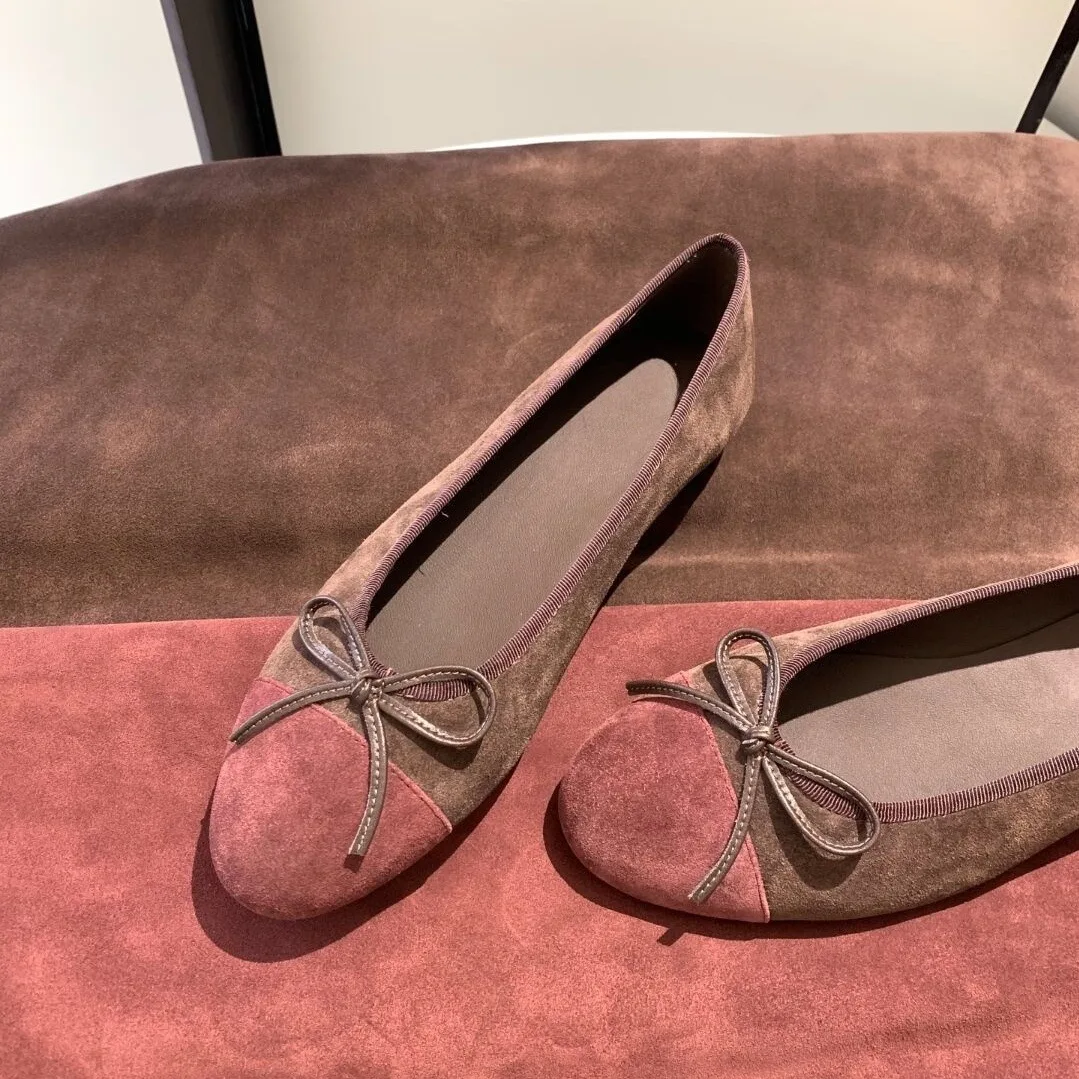 

Женские балетки-слиперы с узлом из мягкой кожи, удобные, модные, на все сезоны, коллекция ранняя весна 2026