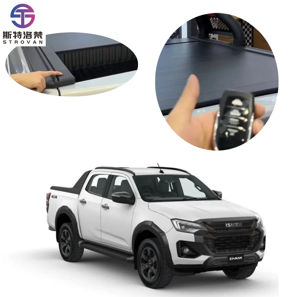 

STlf Electric Pickup Bed Cover Hard Retractable Distance Control Roll Shutter Automatic Truck Roller Lid for Isuzu D-max