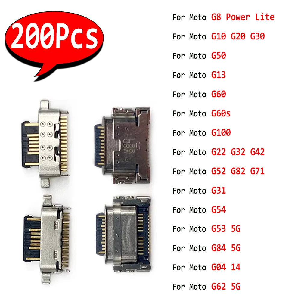 

200 шт., для Moto G60S G60 G10 G20 G30 G50 G100 G13 G22 G32 G42 G52 G82 G71 G31 G53 G84 G62 5G G04 G14 G54