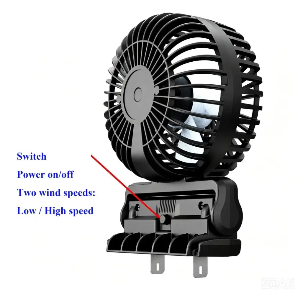 14-21V Battery Lithium Battery Fan Pin Spacing 19-40mm Angle Adjustable Outdoor Working Fan Adjustable Fan Speeds High Speed