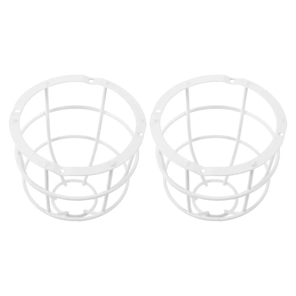 

2pcs Explosion-Proof Lampshade Frame Stainless Steel Wire Guard For Ceiling Lights Diy Pendant Lamp Shade Holder Classroom