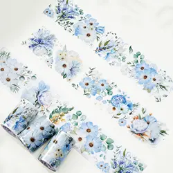 WT Peony, Flower Design Journal Washi Pet Tape Die Cut Red Floral Versatile