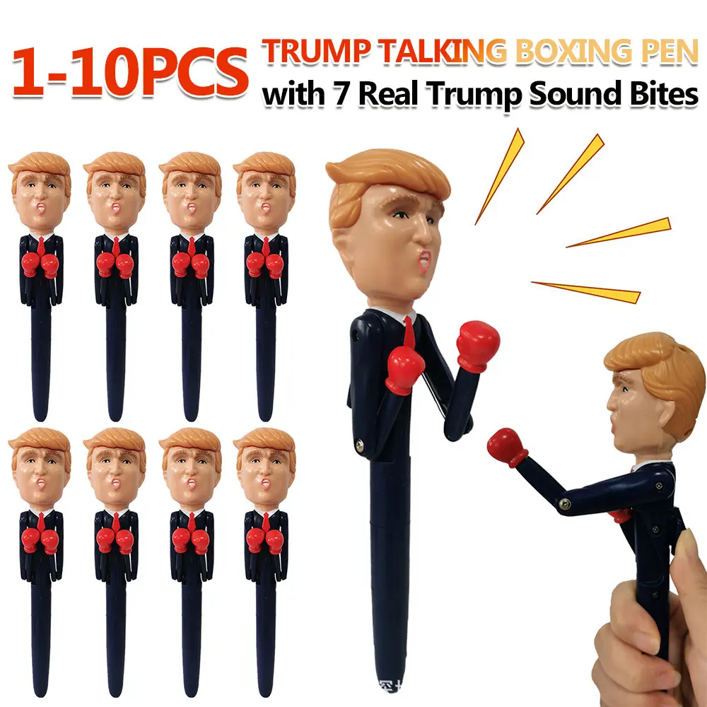 

Trump Merchandise with Real Voice Trump Boxing Pen Talking Trump Pen Novelty Gifts for Adults Gag Gifts Christmas Birthday Party