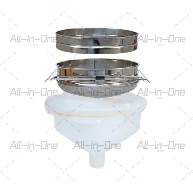 Stainless Steel Three-Layer Honey Filter, Fine Screen Special Household 120 Large Funnel Mesh Bag