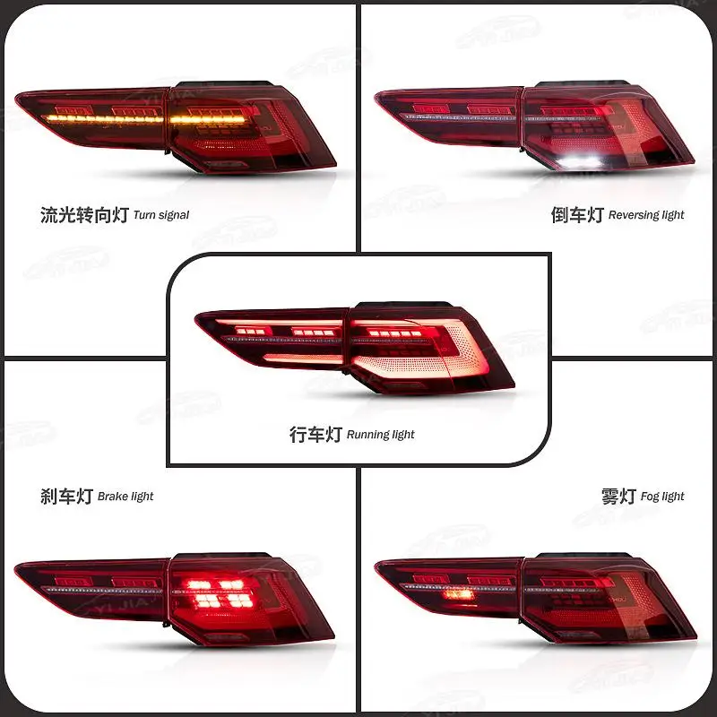 LED Running Dynamic Turn Signal Lights Assembly DRL Rear Lamp Car LED Tail Light For Volkswagen VW Golf 8 2020-2023 MK8 Golf8