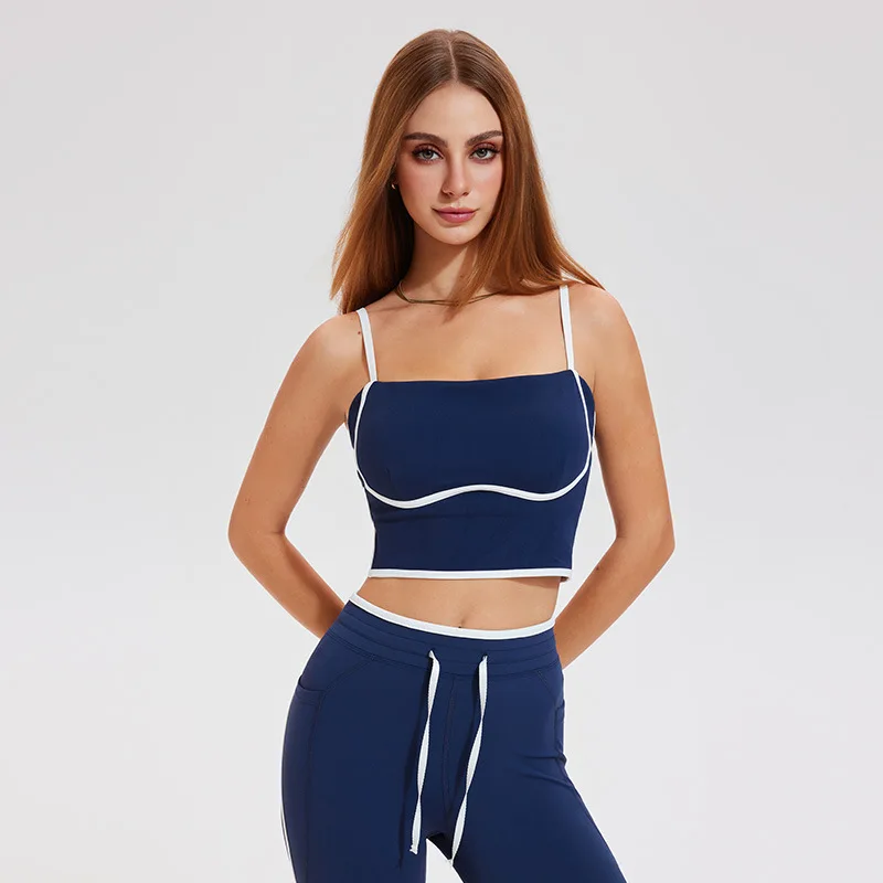 حمالة صدر لليوجا للنساء، سترة رياضية جميلة للظهر للارتداء في الهواء الطلق، سترة يوجا بيلاتيس ممتصة للصدمات والجري #4