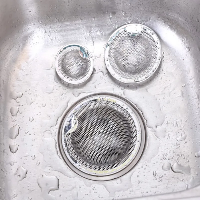 Kitchen Sink Stainless Steel Strainer Bathroom Floor Drain Stainless Steel Sink Sewer Strainer Kitchen Sink Accessories