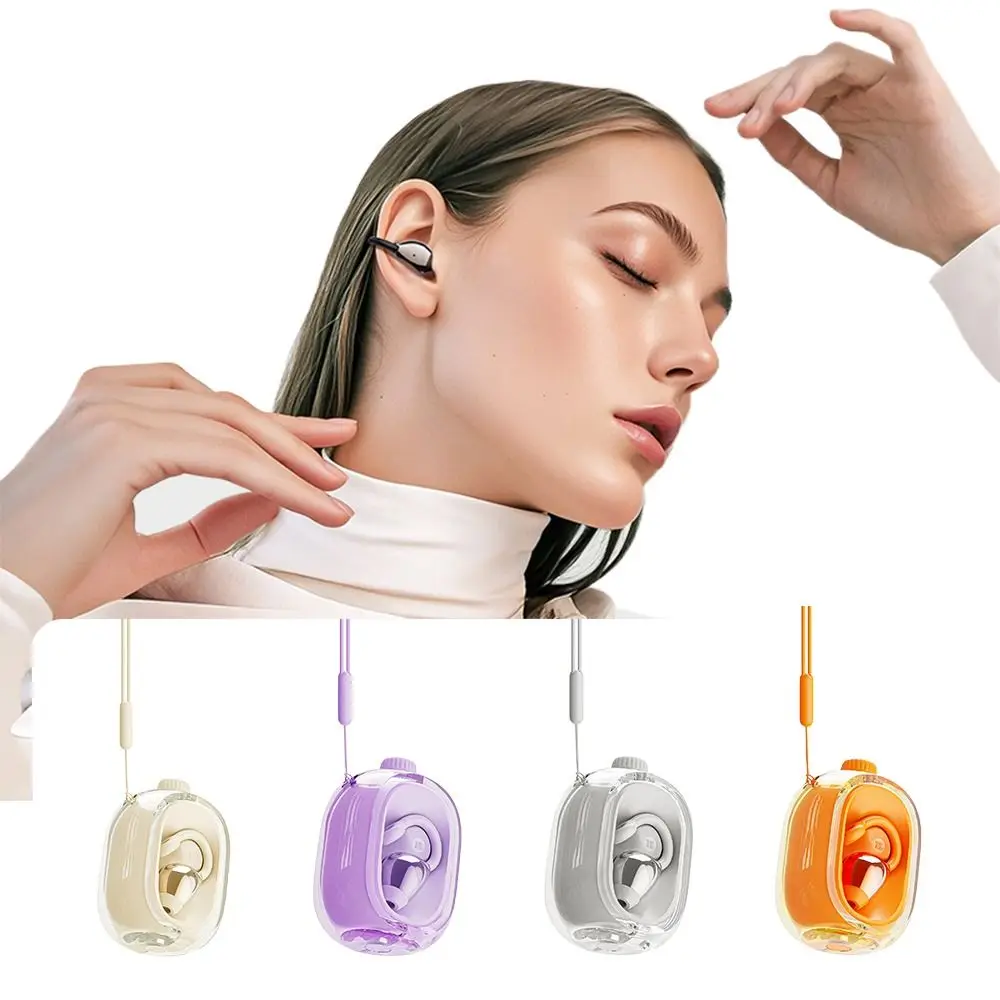 مع الحبل AI لغة الترجمة سماعات الأذن HD مكالمة صوتية المشبك الأذن دوران سماعات الأذن الذكية سماعات لاسلكية #3