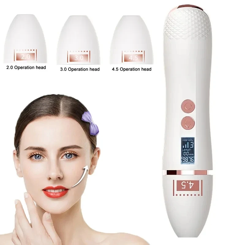 Mini masajeador ultrasónico de mano 7D, eliminación de arrugas, antienvejecimiento, estiramiento de la piel, cuidado de los ojos, máquina de belleza