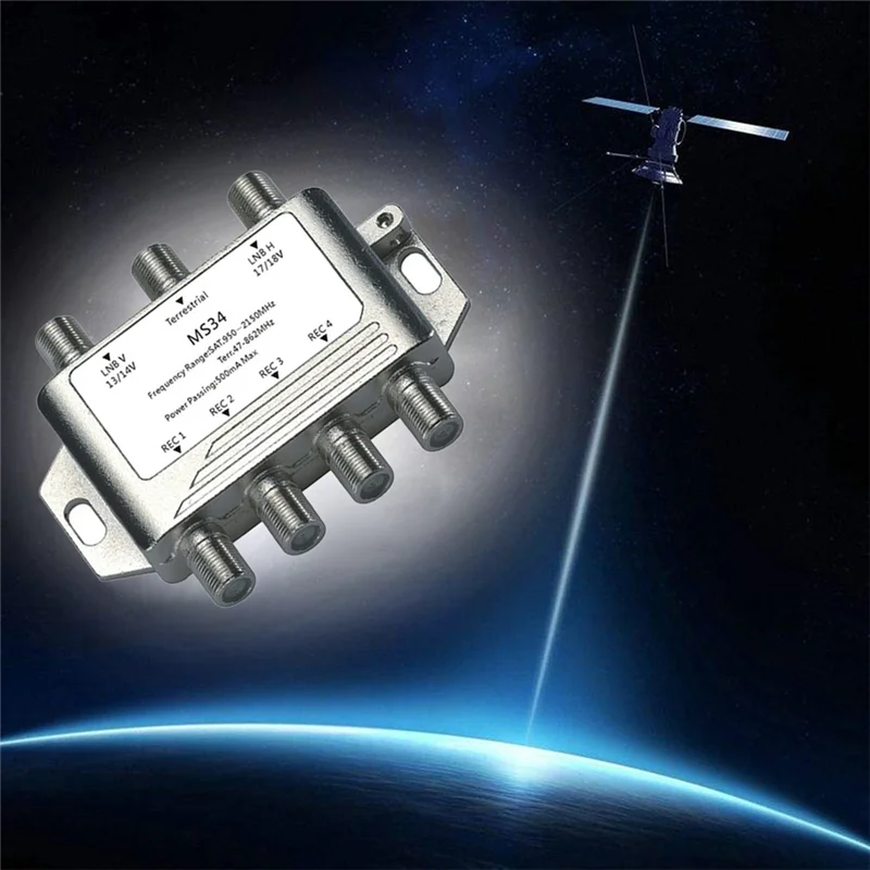 ABJF-3 で 4 テレビ衛星スプリッタ 3X4 衛星マルチスイッチ FTA LNB スイッチ MS34EZ カスケード衛星分離 RF