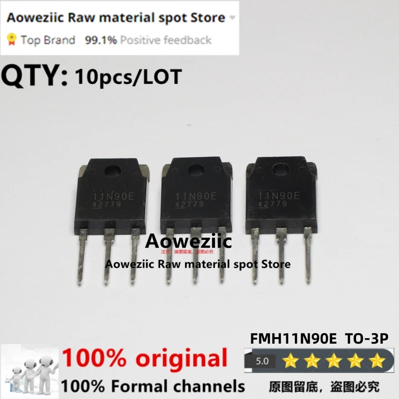 Aoweziic  2021+  100% New Imported Original FMH11N90E 11N90E TO-3P  Field Effect Transistor 11A 900V