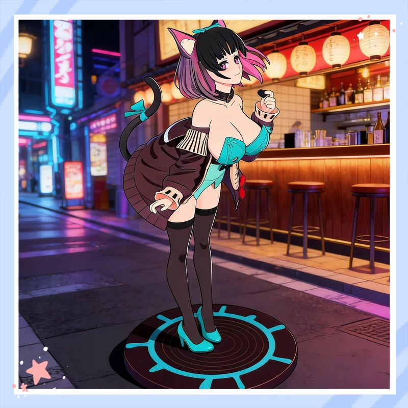 

Универсальная аниме-фигурка: милая пышногрудая кошкодевочка (Некомори) из ПВХ, статуэтка для декора ПК-корпуса и книжной полки, коллекционный подарок для фанатов аниме