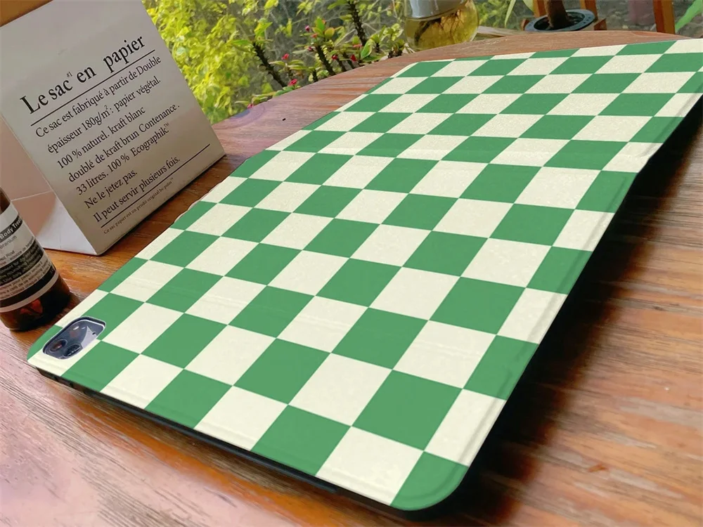 Funda con estampado de Damas verdes para ipad Air 4 Pro, 11 pulgadas, 2020, 10,5, 10,2, con portalápices, 12,9, 8, 7. °, 2020, Mini 4, 5, 6