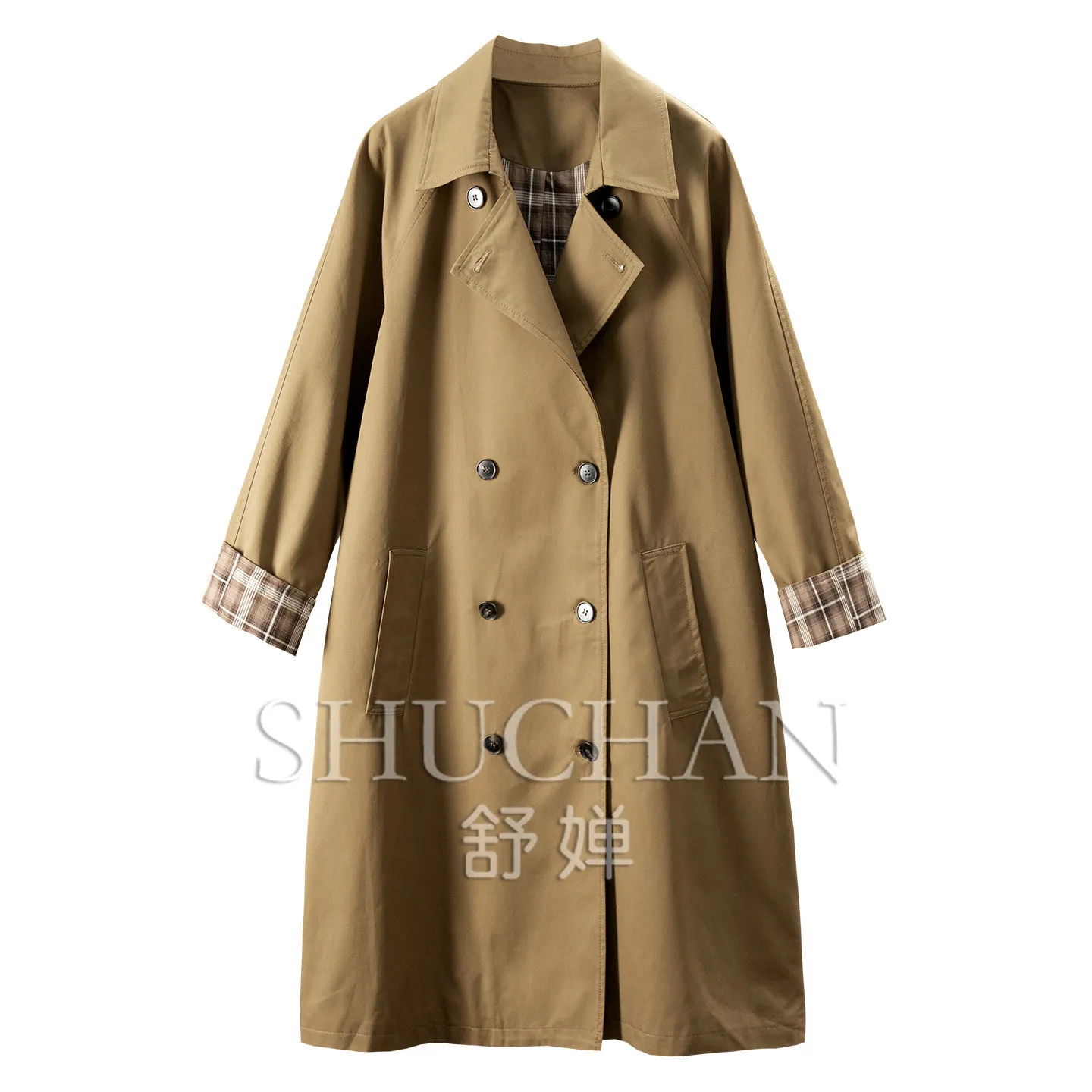 Simple Cut Tibetan Style, with Its Own Aura Cabinet Loose 100% Cotton Long Trench Coat Female F398
