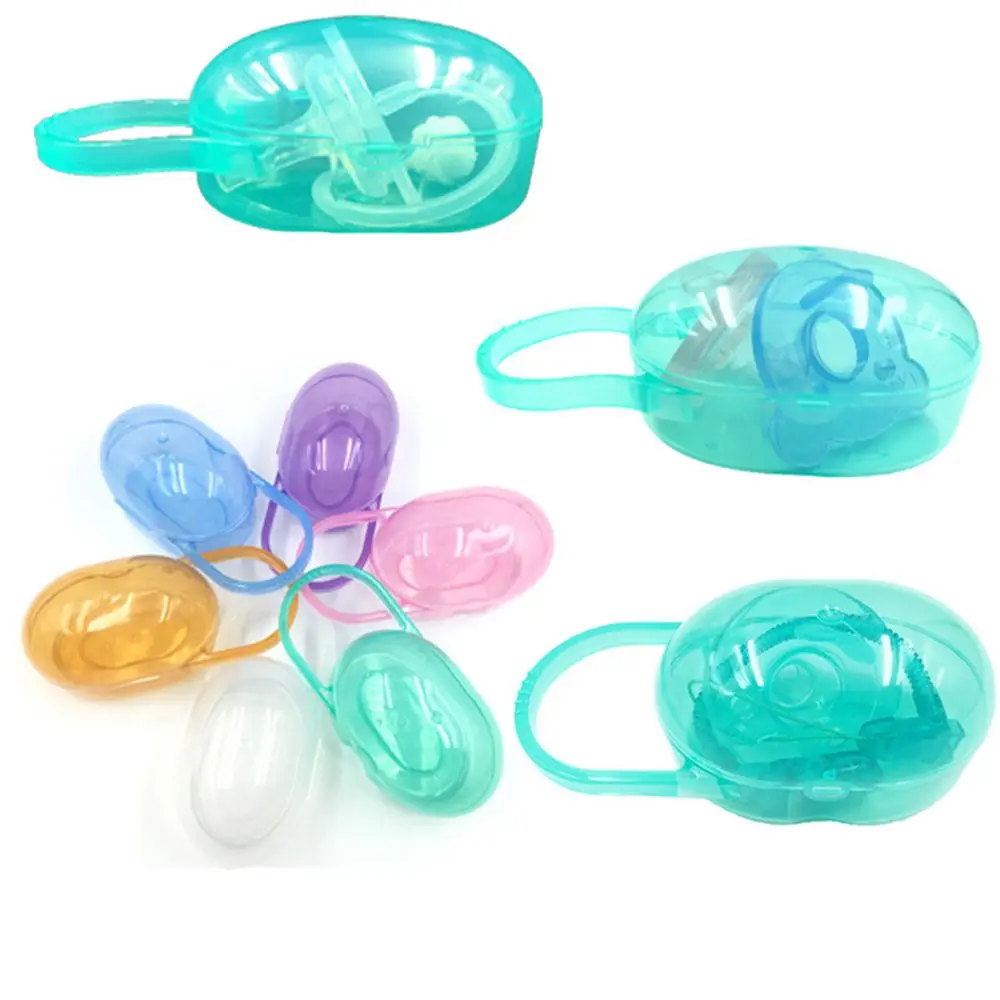 Baby Mother &  Oval Shape Nipple Storage Travel Storage Portable Hanging Storage Box Pacifier Box Nipple Box Pacifier Case
