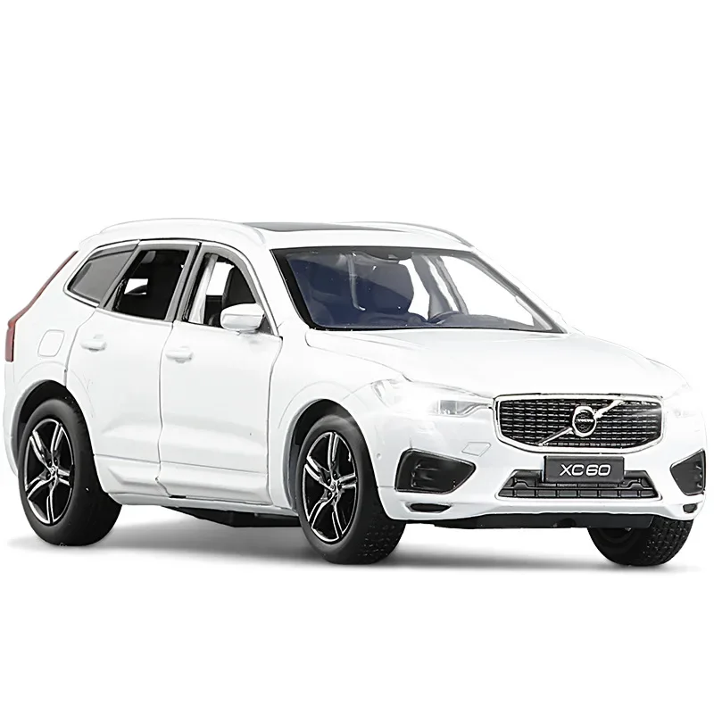 Модель автомобиля из сплава 1: 32 Volvo XC60 S90, звук и фотоаксессуары, украшение интерьера автомобиля, в качестве подарка на день рождения для друзей.