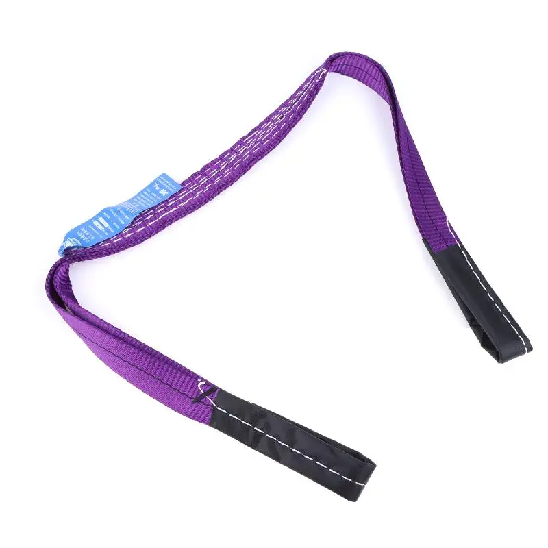 

1 Ton Lift Sling Strap Heavy Duty Flat Lift Sling Lifting Strap Winch Strap Flat Lifting Belt Double Buckle Sling