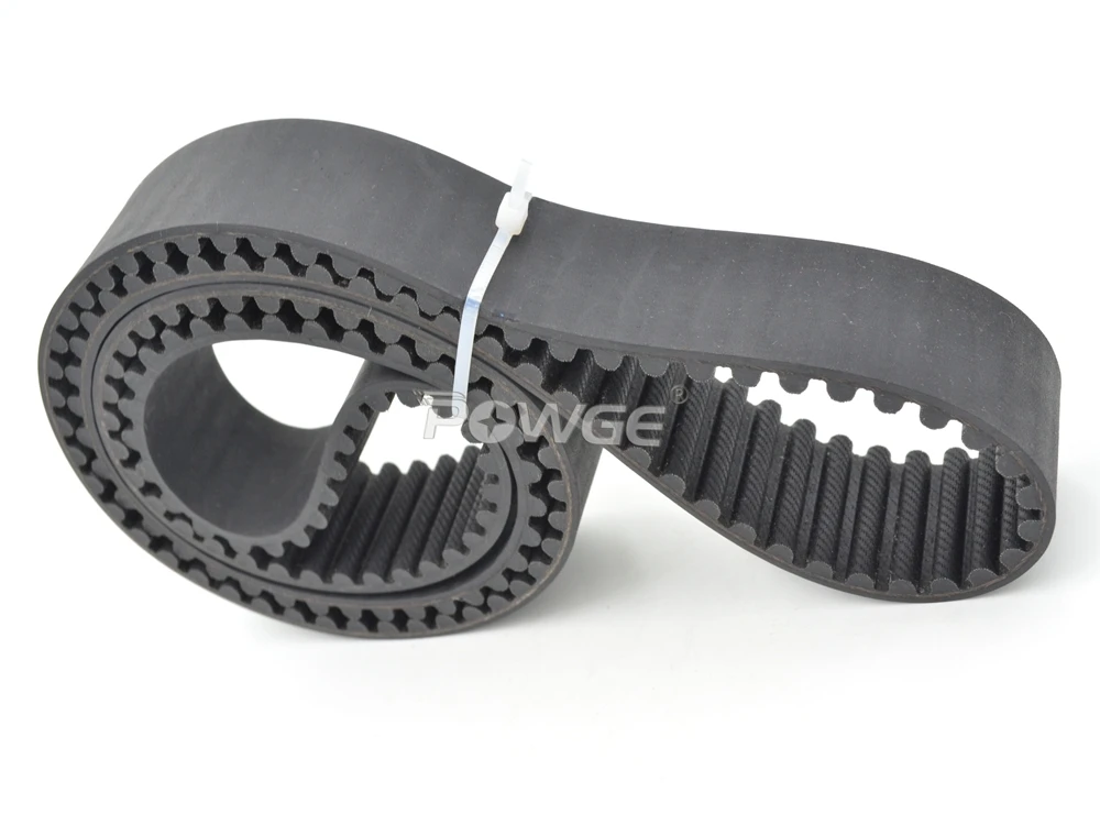 POWGE 1600 1608 1616 1624 1632 1640 1648 1656 1664 1672 8M Synchronous Belt W=20/30/40mm HTD8M Rubber Closed-Loop Timing Belt