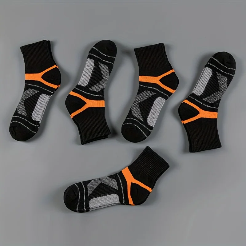 3 Pairs High Quality Men Socks Black Sports Socks Casual Soft Running Four Season Absorb Sweat Breathable Male Sock