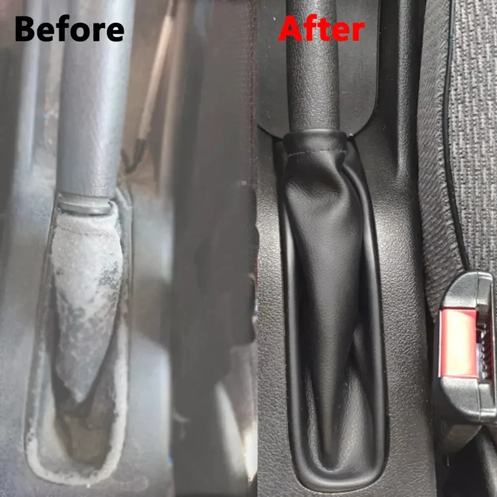 Car Gear Shift Knob Leather Dustproof Shifter Gaiter Boot For Opel For Vauxhall For MERIVA 2003 2010 Parking Handbrake Cover view 5