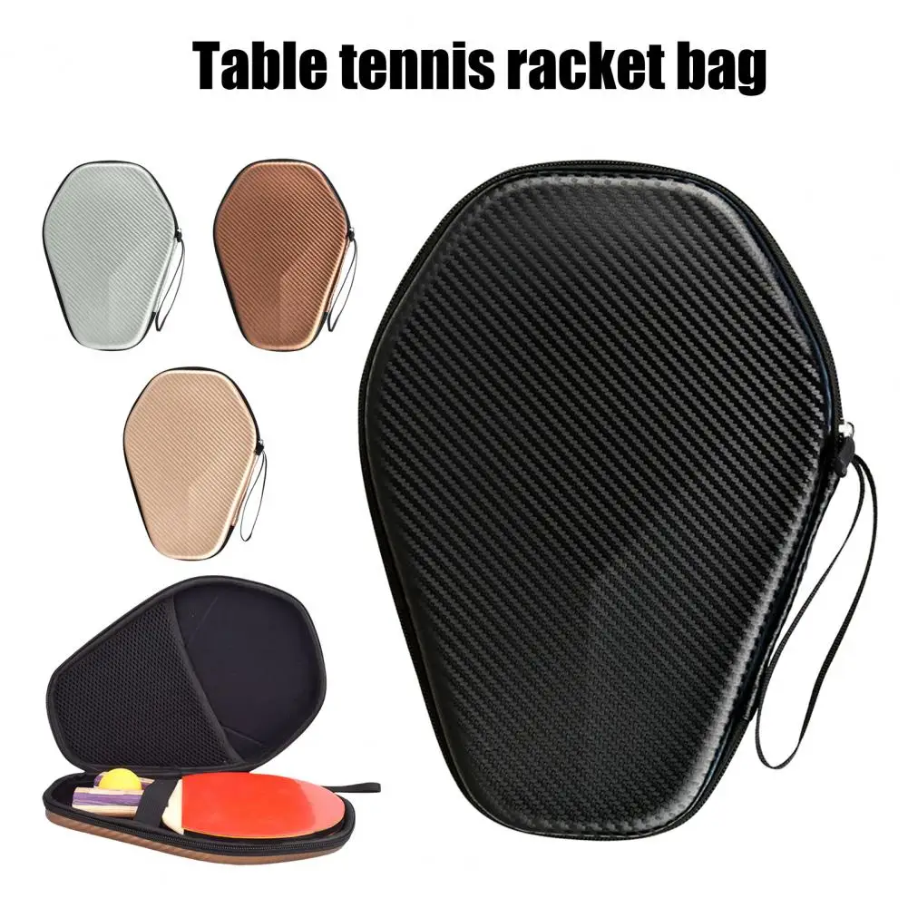 Table Tennis Racket Cover Waterproof Ping Pong Paddle Storage Case Holder Dustproof Convenient Hexagonal Racquet Bag For Gym