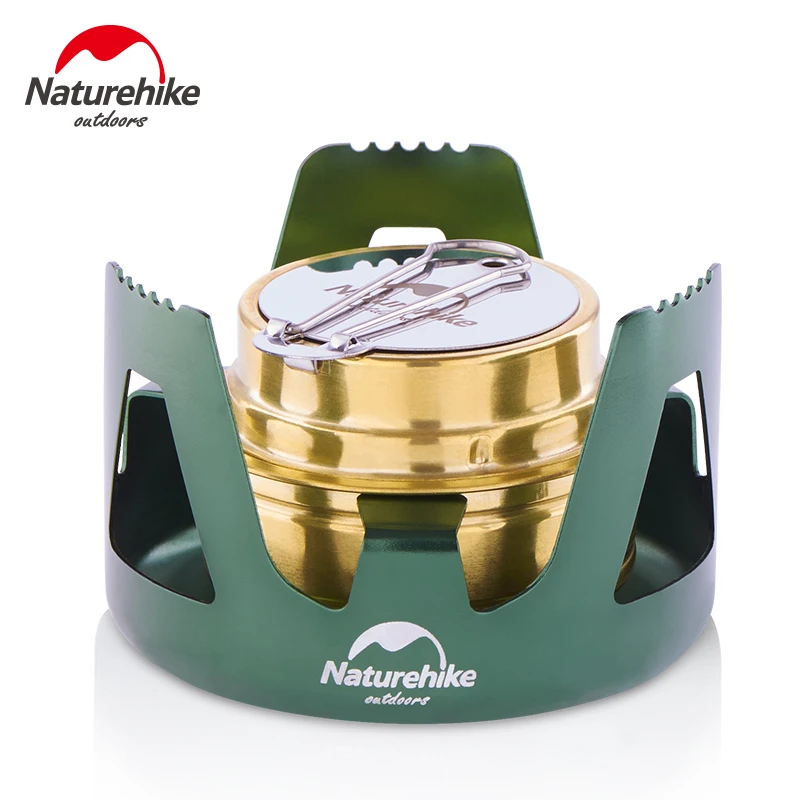 Naturehike Outdoor Portable Windproof Camping Field Alcohol Stove Furnace Cookware Gas Cookout Picnic Cooker