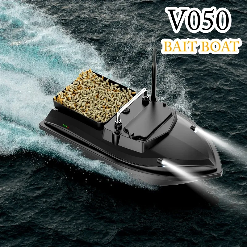 

Fishing Bait Boat Dual Motor 500m Remote Control Fish Finder 2KG Loading Support Automatic Cruise Route for Outdoor