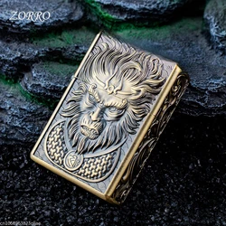 Zoro Saint Armor Thickened Kerosen Lighter 3D Stereoscopic Double sided Relief Retro Personalized Windproof