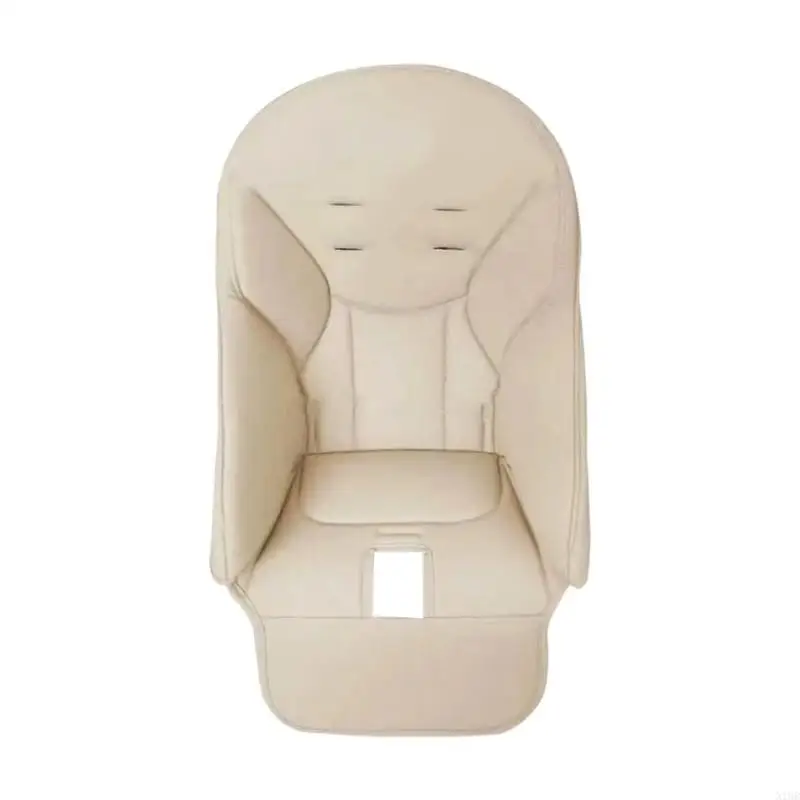 N1HB Lightweight PU Leather Protective Cover Baby Dining Chair Cushion for High Chairs with Easy Installation