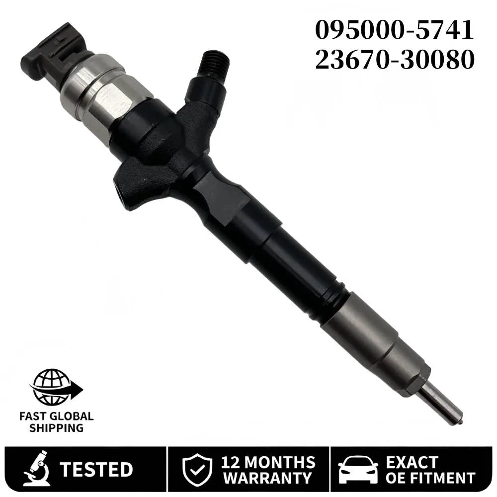 095000-5741 0950005741 23670-30080 2367030080 Fuel Injector for Toyota Land Cruiser 2KD-FTV Prado J120
